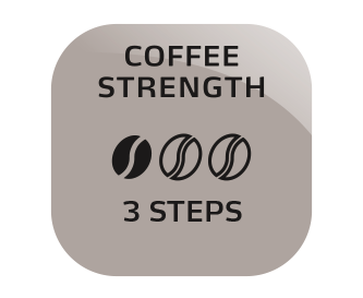 Kavos stiprumo intensyvumą paprasta reguliuoti - nuo silpnos, vidutinės, iki stiprios. Žinoma, Jūs taip pat galite reguliuoti ir kavos kiekį. Kintantis - būtent taip, kaip Jums patinka.